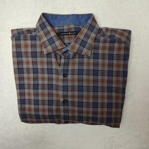 Hammer Made Shirt Mens 44 Multicolor Plaid Cotton Long Sleeve Button Up Casual